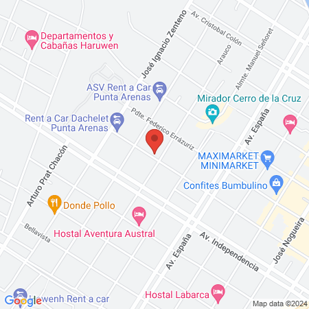 Clínica Yáñez Bravo- dentistas Punta Arenas map