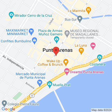 Military Clinical Center Punta Arenas map