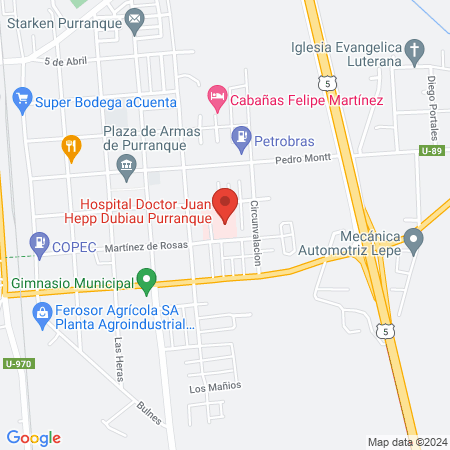 Hospital Doctor Juan Hepp Dubiau Purranque map