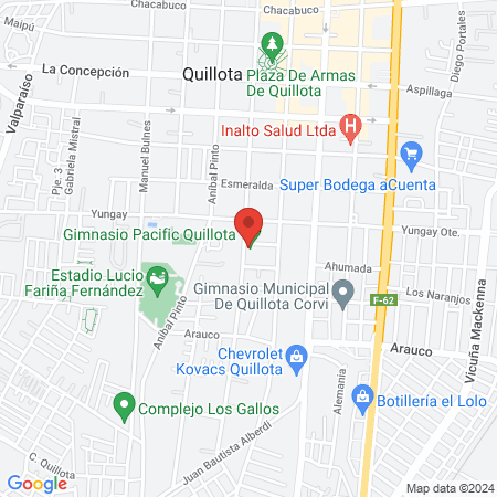 Gimnasio Pacific Quillota map