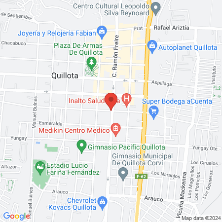 Dra. Verónica Basáez Quiroz, Dermatólogo map