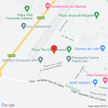 Paola guajardo Peluquería integral map