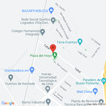 Tinajas Bon Amour map