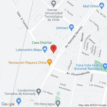 Canchas San Lorenzo Rancagua map