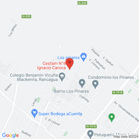 Cesfam N°6 Ignacio Caroca map
