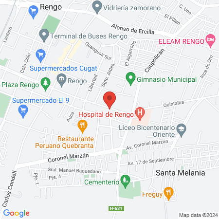 Centro de tratamiento Hospital Rengo (Alcohol y drogas) map
