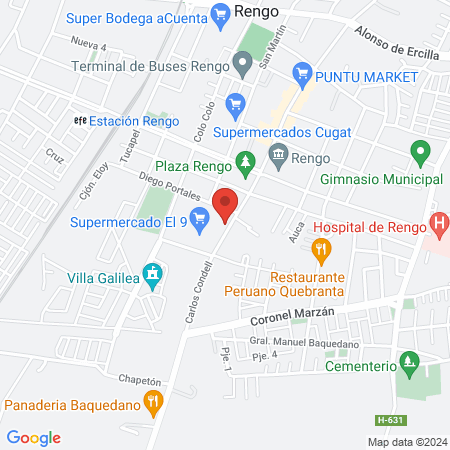 Dra. Patricia Vargas Cirujano Dentista map
