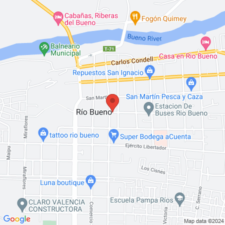 Centro Odontológico La Unión Sucursal Río Bueno map