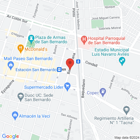 Clínica Dental Odontodent San Bernardo map