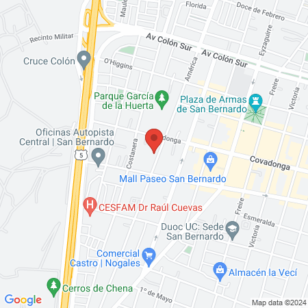 Centro Médico y Dental RedSalud San Bernardo map