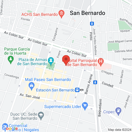 IntegraMédica Santa Lucía map