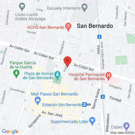 Mutual de Seguridad San Bernardo map