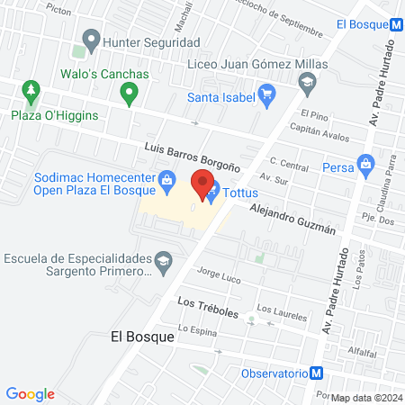 Pet Happy Tottus el Bosque map