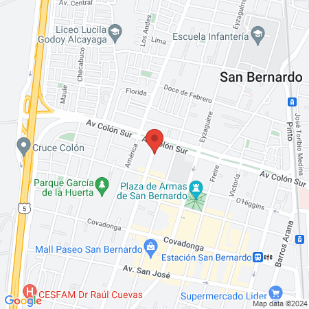 Centro odontológico Dentalviamet map