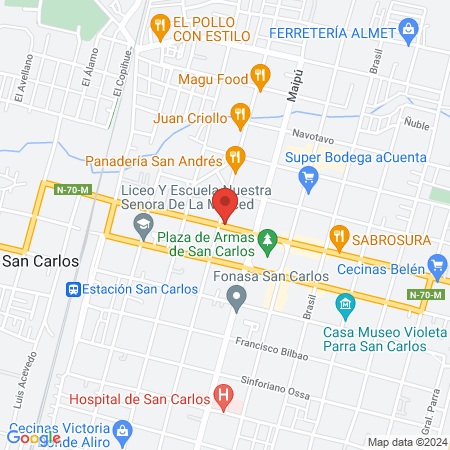 Podologia Clínica San Carlos map