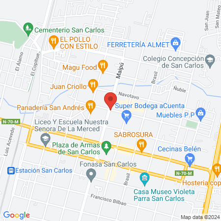 Veterinaria San Carlos map