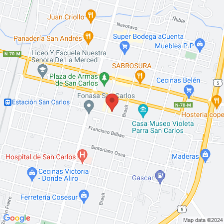 Aliagro, San Carlos map