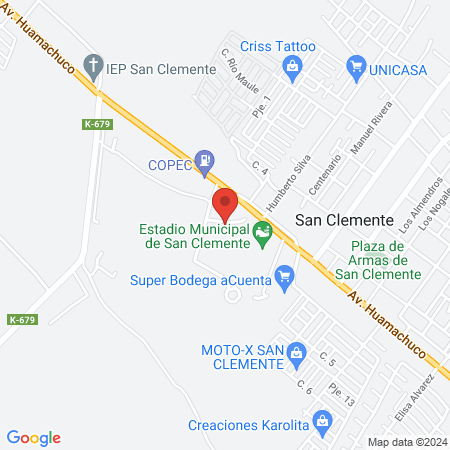Corporación Municipal de Deportes San Clemente map