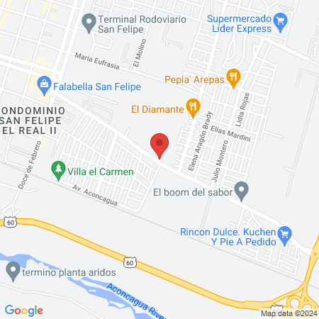 Salon Bella's Spa. map