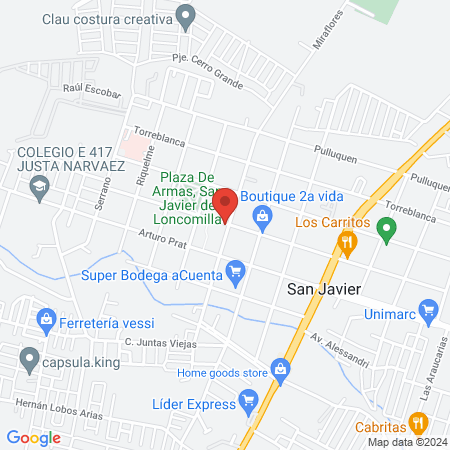 Atlantix Clinica Odontologica, San Javier de Loncomilla map