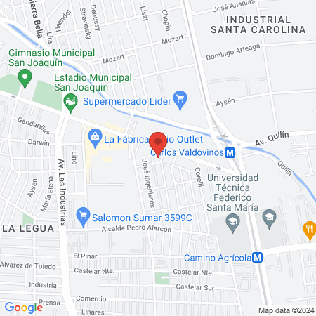 Cesfam San Joaquín map