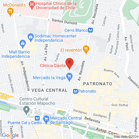 Clínica Dávila map