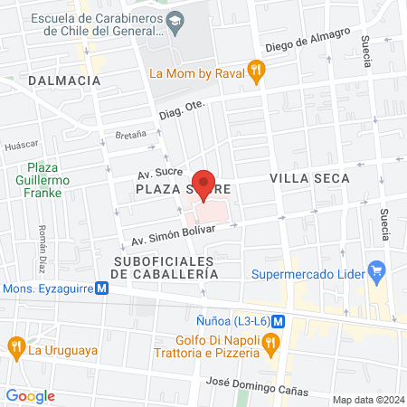 Hospital de Carabineros map