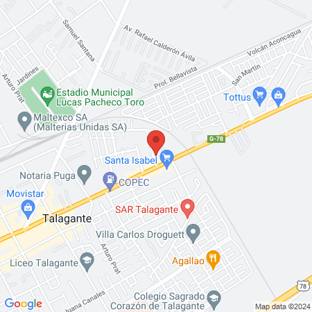 Om salón de belleza map