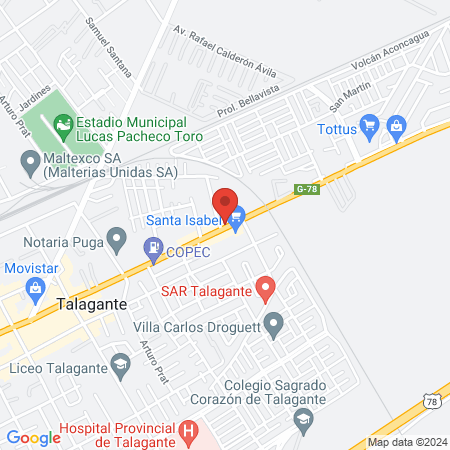 Calident Clínica Dental Chile map