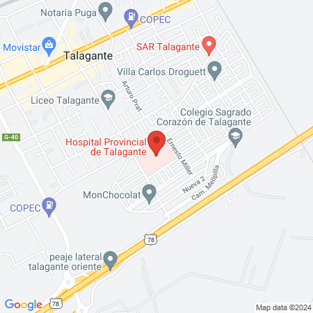 Hospital Talagante map