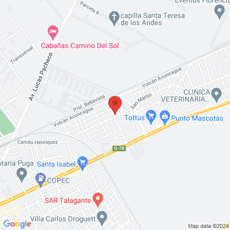 Clínica Veterinaria Ojos del salado map