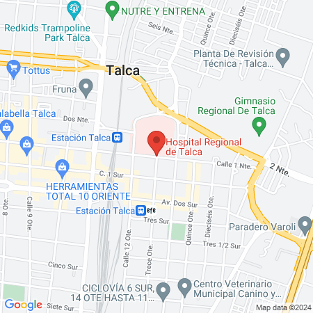 Hospital Regional de Talca map