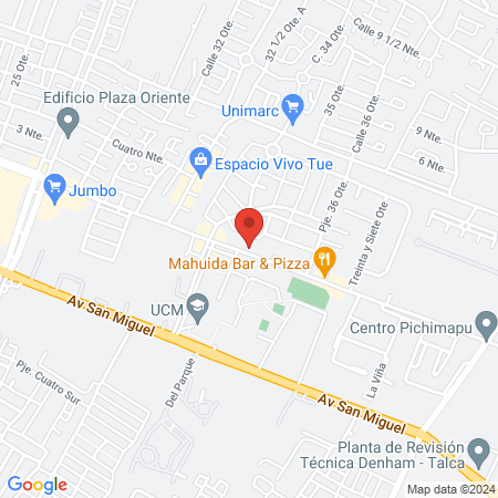 Clinica veterinaria Las Rastras map