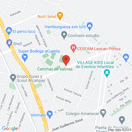 Canchas de salinas map