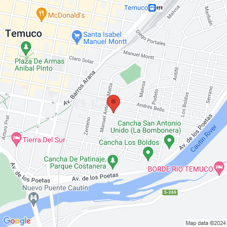 Disal Chile Sanitarios Portables map