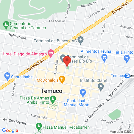 Gimnasio Municipal Bernardo O'Higgins map