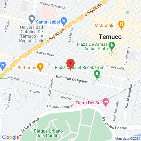 EcoYoga Temuco map