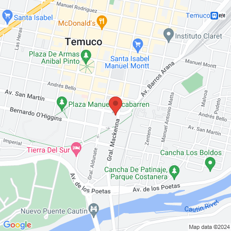 Centro de Salud Araucanía map