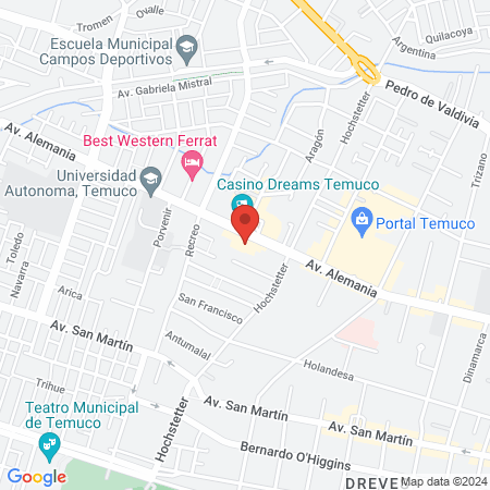 CENTRO OFTALMOLÓGICO LÁSER TEMUCO map