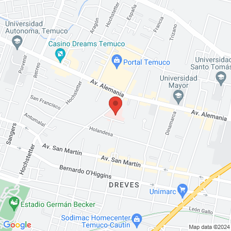 German clinic Temuco map