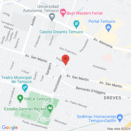 FisioKine TEMUCO map