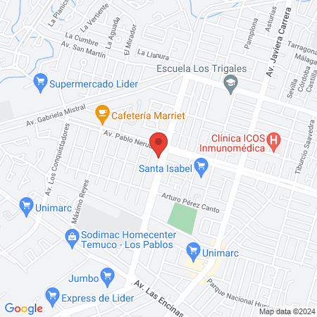 Centro Veterinario Araucanía map