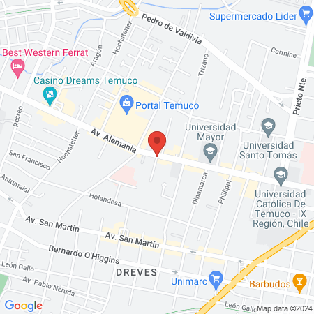Clinica Dental Cumbre Temuco map