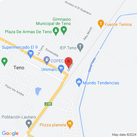 Veterinarios Teno map