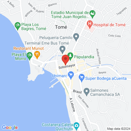 Centro Médico Medimagen Tomé (Radiografías y Mamografías) map