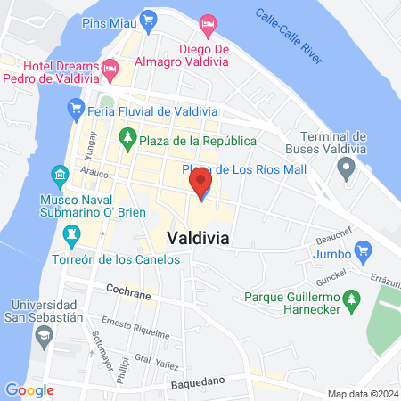 Clínica Belenus | Valdivia | Depilación Láser map