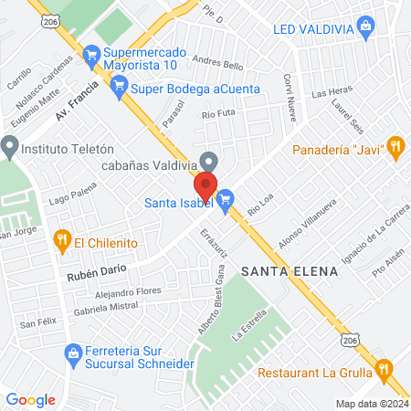 Barberia Blessed Rubén Darío map