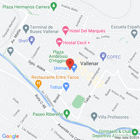 Clinica del Valle map