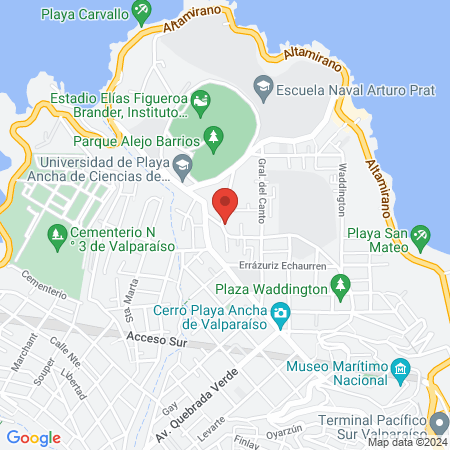 Polideportivo UV / Área de Deporte y Recreación DAE Universidad de Valparaíso map