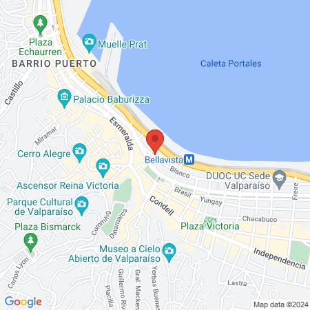 Urgencia Dental 24 HRS Dentista Valparaíso Chile map